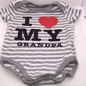I Love My Grandpa Infant Bodysuit Size 3-6 Months